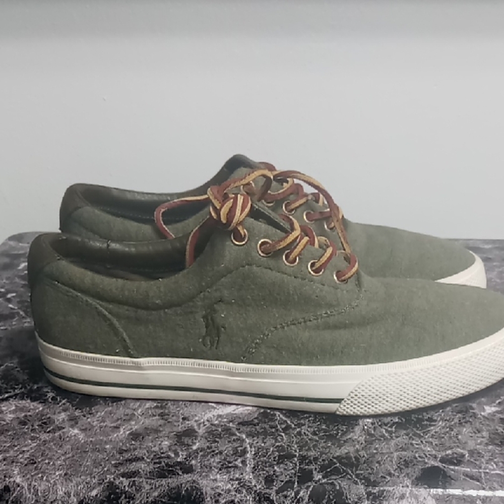 Polo by Ralph Lauren Men's Green Sneakers Size 8D ( Wore Only Once)